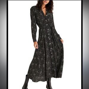 Zsupply Black Button-Down Dress